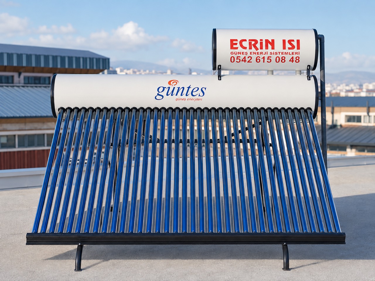 Ecrin Isı sıcak su güneş enerjisi sistemi